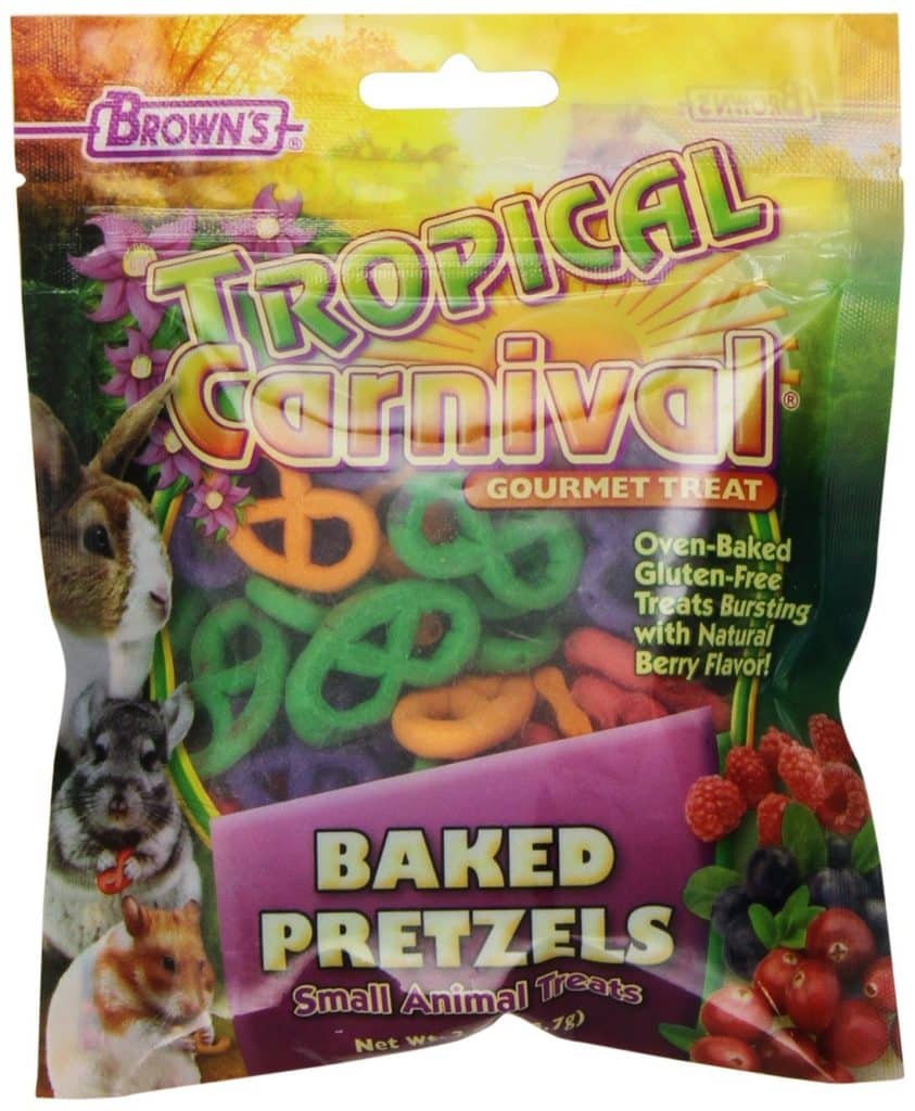 F.M.Brown's Tropical Carnival Baked Pretzels Treat for Small Animals