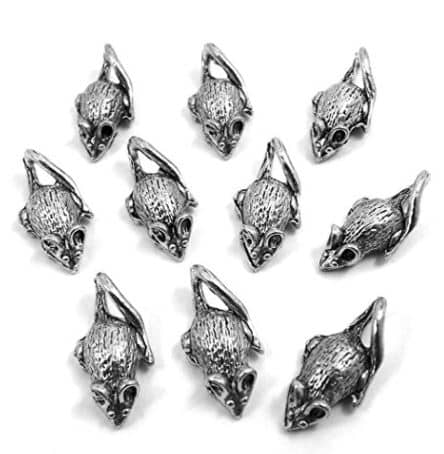 Gold Tone Pewter Mouse / Rat Charms